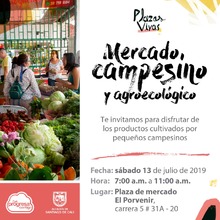 Merquemos este s&aacute;bado 13 de julio en la plaza de mercado Porvenir