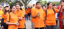 700 personas con discapacidad visual y auditiva caminaron por la inclusi&oacute;n en las principales v&iacute;as de Cali 