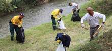 Jornada de limpieza de la ribera del R&iacute;o Cali