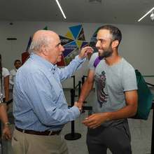 Efusivo recibimiento en Cali a Juan Sebasti&aacute;n Cabal, No. 1 ATP Dobles
