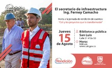 Segunda rendici&oacute;n de cuentas Secretaria de Infraestructura - cuerpo instancia