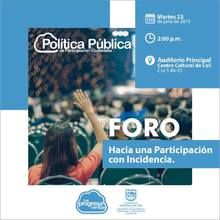 Participaci&oacute;n Ciudadana realiza el Foro &lsquo;Hacia una Participaci&oacute;n con Incidencia&rsquo;