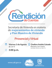 Segunda Rendici&oacute;n de Cuentas - Viernes 2 de Agosto de 2019