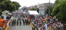 Cali, la precursora vivi&oacute; el desfile del D&iacute;a de la Independencia 