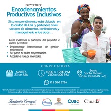 Emprendedores cale&ntilde;os podr&aacute;n aplicar al proyecto de Encadenamientos Productivos