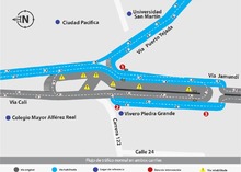 Cambios viales por obras de ampliaci&oacute;n de la v&iacute;a Cali - Jamund&iacute;