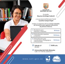 Este s&aacute;bado se hace el lanzamiento de los cursos virtuales de formaci&oacute;n para agentes educativos de primera infancia