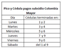 A partir del 30 de julio adultos mayores deben cobrar el subsidio