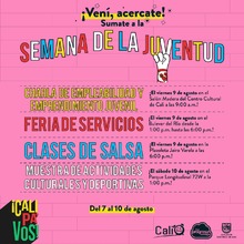 Si tienes entre 14 y 28 a&ntilde;os no te puedes perder la variada  programaci&oacute;n de la Semana de la Juventud 2019