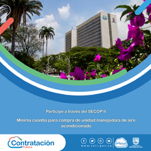 Participe en m&iacute;nima cuant&iacute;a para la compra de unidad de manejadora de aire acondicionado