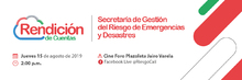 Invitaci&oacute;n a Segunda Rendici&oacute;n de Cuentas 2019