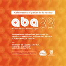 Estos son los nominados para el premio de periodismo Alfonso Bonilla Arag&oacute;n.