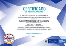 Secretar&iacute;a de Gesti&oacute;n del Riesgo recibe sellos de excelencia por datos abiertos