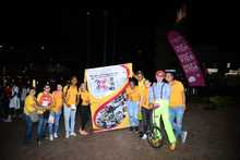 Los j&oacute;venes se gozaron  la Ciclo Juvenil, un paseo nocturno sobre ruedas