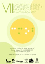 Inscr&iacute;base en el Concurso de Ortograf&iacute;a en Braille para personas con Discapacidad Visual
