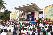 Comunidad educativa celebr&oacute; la Cultura Pac&iacute;fica