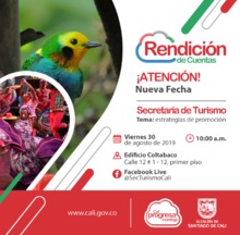 Invitacion a la Segunda Rendici&oacute;n de cuentas Secretar&iacute;a de turismo