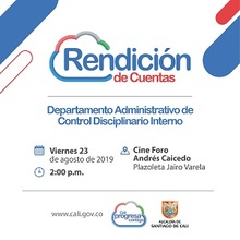 RENDICION CUENTAS AGOSTO 2019