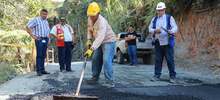 Este es el cambio que se est&aacute; dando en el corregimiento Los Andes con la pavimentaci&oacute;n de la Vuelta a Occidente