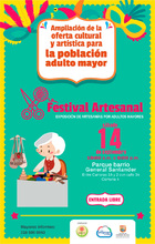 Festival artesanal del adulto mayor en el barrio Santander