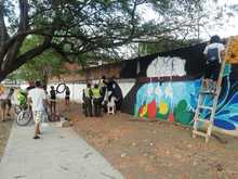 J&oacute;venes del programa TIP, J&oacute;venes sin Fronteras, transforman entornos en Antonio Nari&ntilde;o