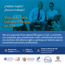 Ag&eacute;ndese para la segunda Feria Laboral Biling&uuml;e en Cali
