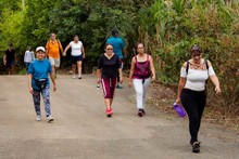 Rodeados de naturaleza los cale&ntilde;os recorrieron los senderos que atraviesa la caminata gratuita &lsquo;ruta Pance&rsquo;