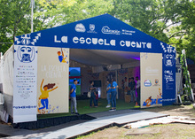 Con deporte y actividad f&iacute;sica se divirtieron los asistentes a la Feria Internacional del Libro