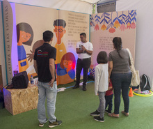 Con deporte y actividad f&iacute;sica se divirtieron los asistentes a la Feria Internacional del Libro