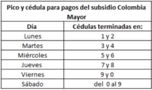Desde el 30 de octubre hasta el 14 de noviembre se har&aacute;n  los pagos del subsidio para el adulto mayor