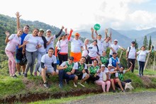Con una caminata especial habitantes del corregimiento El Saladito disfrutaron una ma&ntilde;ana de actividad f&iacute;sica