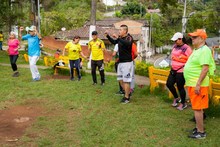 Con una caminata especial habitantes del corregimiento El Saladito disfrutaron una ma&ntilde;ana de actividad f&iacute;sica
