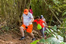 Con una caminata especial habitantes del corregimiento El Saladito disfrutaron una ma&ntilde;ana de actividad f&iacute;sica