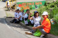Con una caminata especial habitantes del corregimiento El Saladito disfrutaron una ma&ntilde;ana de actividad f&iacute;sica
