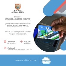 Este jueves Alcalde entrega tarjetas del MIO a personas con discapacidad 