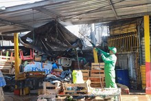 As&iacute; fue la jornada de recuperaci&oacute;n de la galer&iacute;a La Nave por Mi cali Bonita