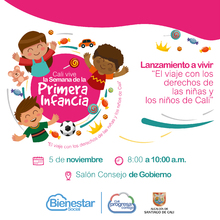 Cali celebrar&aacute; la Semana de la Primera Infancia, &ldquo;el viaje con los derechos de las ni&ntilde;as y los ni&ntilde;os&rdquo;