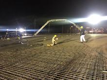 Fundido tablero del puente de la carrera 122 en el crucero a Puerto Tejada