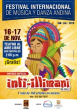 Festival Internacional de M&uacute;sica y Danza Andina en el teatro al aire Libre los Cristales  