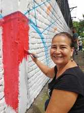 Mural le cambi&oacute; la cara a un colegio en Las Delicias con Urban 95