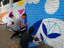 Mural le cambi&oacute; la cara a un colegio en Las Delicias con Urban 95