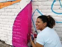 Mural le cambi&oacute; la cara a un colegio en Las Delicias con Urban 95