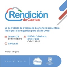 Secretar&iacute;a de Desarrollo Econ&oacute;mico invita a rendici&oacute;n de cuentas