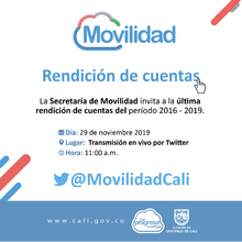 La Secretar&iacute;a de Movilidad invita a su &uacute;ltima rendici&oacute;n de cuentas