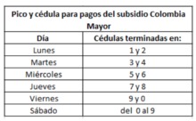 Adultos mayores deben cobrar el subsidio de los meses de noviembre y diciembre