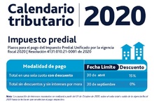 Calendario tributario IPU 2020