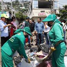 Con recorrido por sitios cr&iacute;ticos, Administraci&oacute;n Municipal le madruga al problema de las basuras