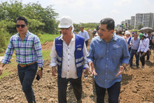 Alcalde Jorge Iv&aacute;n Ospina inspeccion&oacute; obras viales en el sur de Cali y conoci&oacute; en terreno realidades y desarrollos