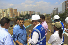 Alcalde Jorge Iv&aacute;n Ospina inspeccion&oacute; obras viales en el sur de Cali y conoci&oacute; en terreno realidades y desarrollos