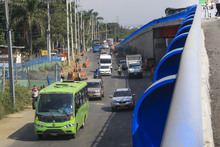 En la obra a desnivel de la autopista Sim&oacute;n Bol&iacute;var con carrera 100 se deben hacer adecuaciones previendo el Tren de Cercan&iacute;as